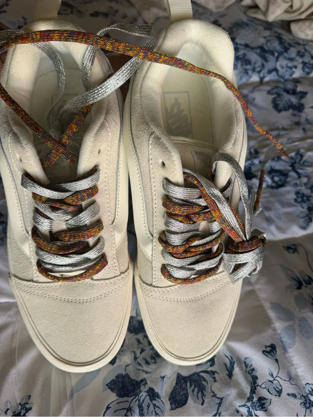 Vans cream platform